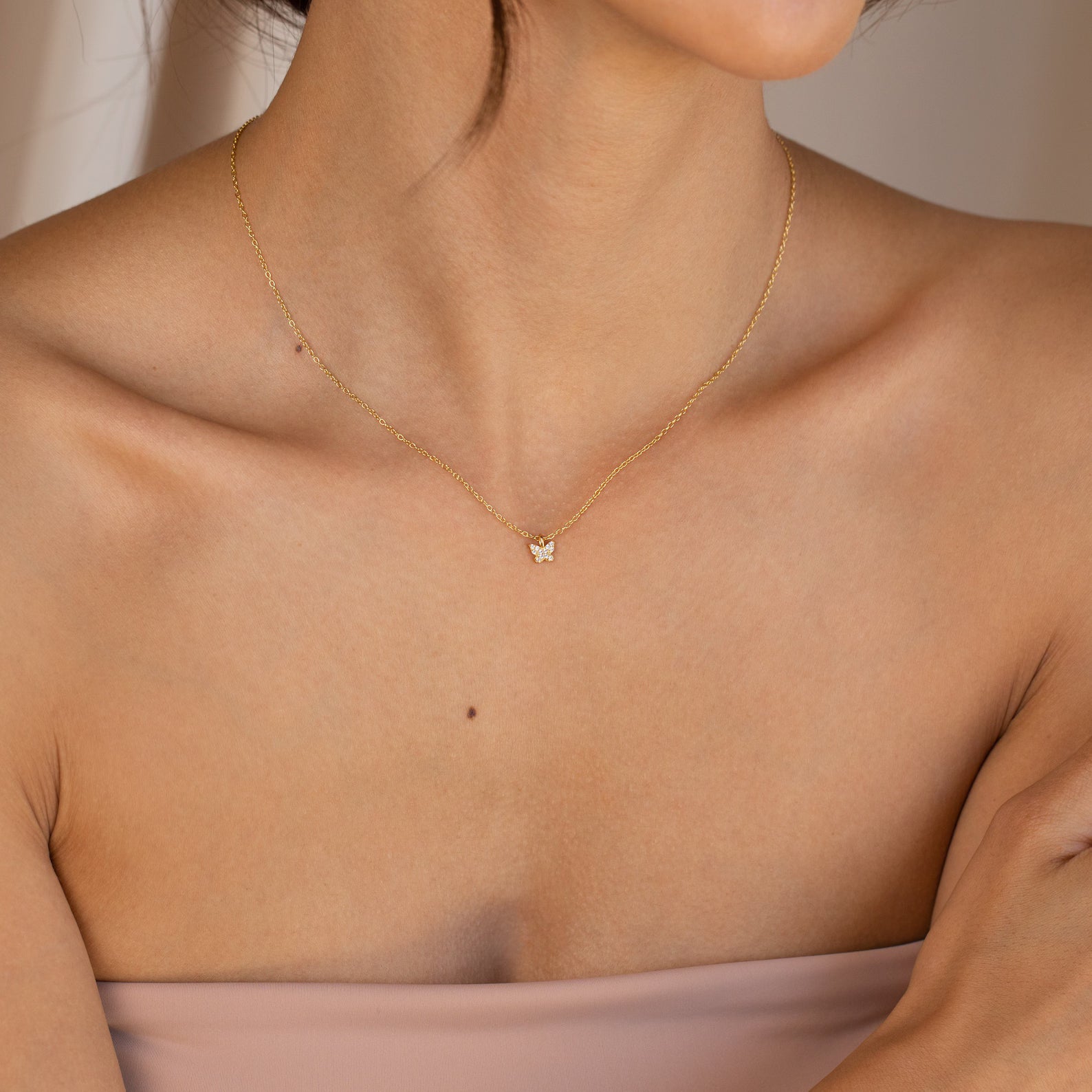 Butterfly Elegance Silver Chain