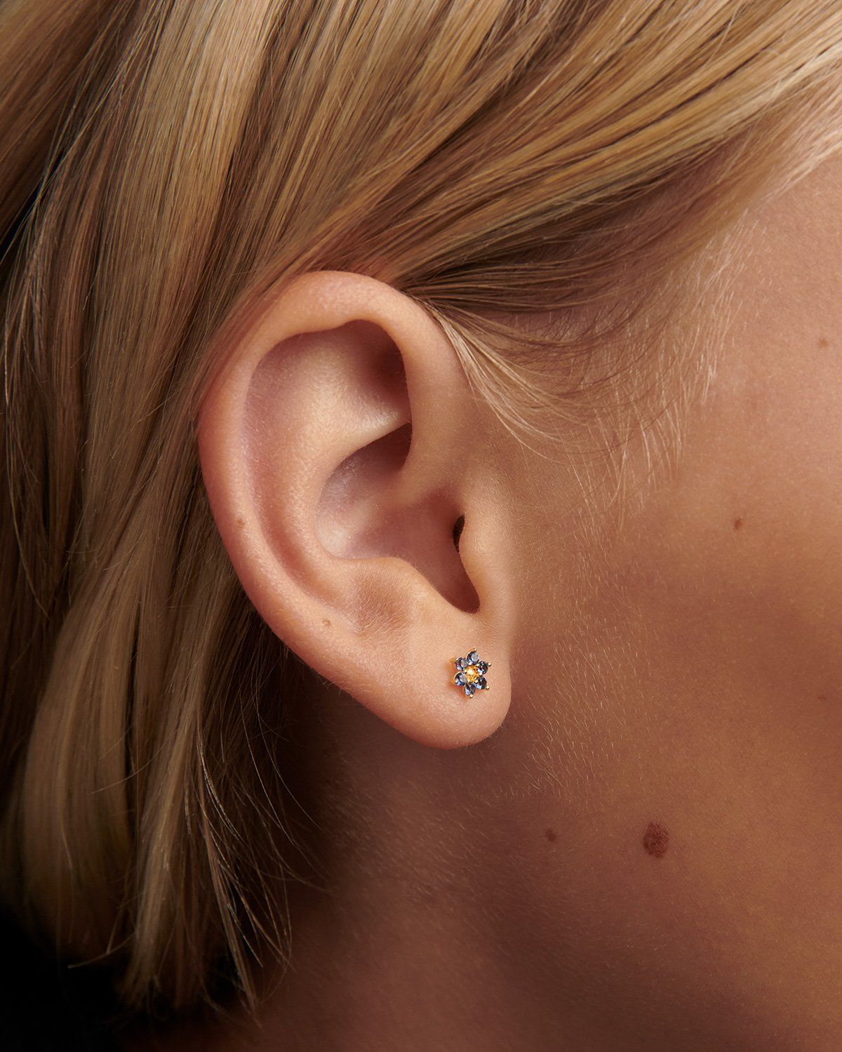 Aurora Bloom – 925 Silver Floral Stud Earrings
