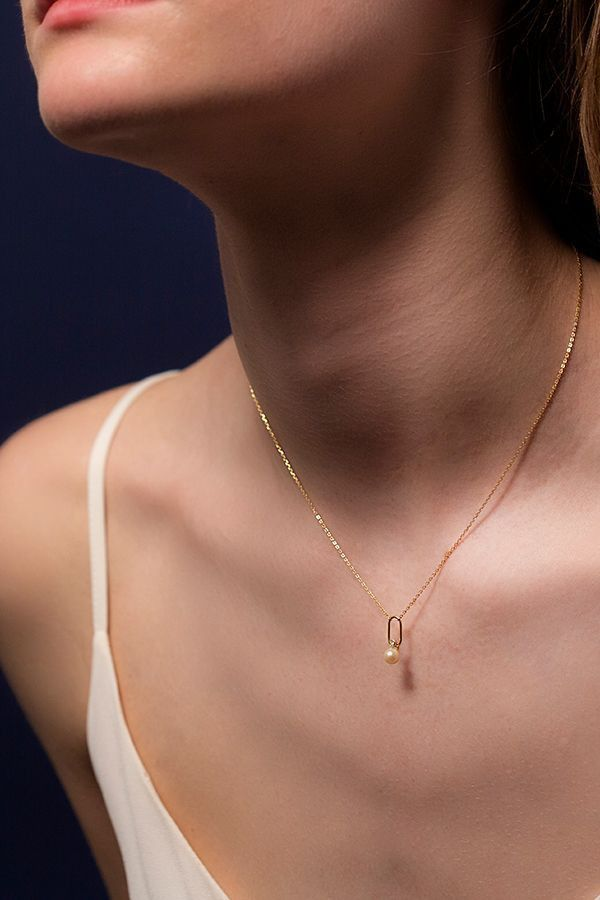 Elara Drop – 925 Silver Pearl Pendant Necklace