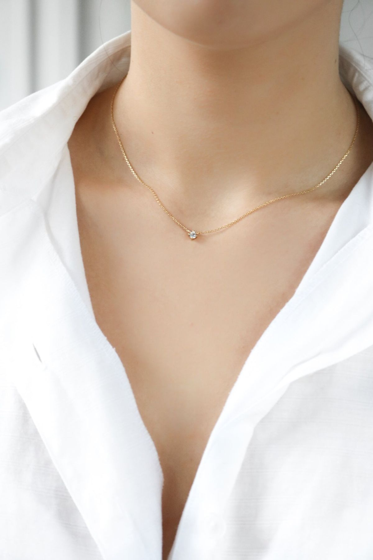 Solea Spark – 925 Silver Solitaire Necklace