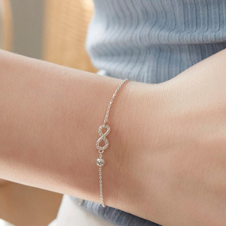 Eterna Spark – 925 Silver Infinity Bracelet
