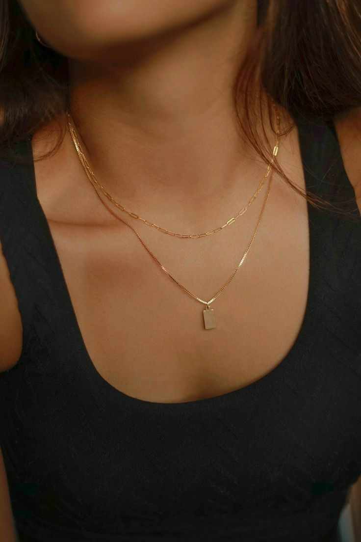 Muse Layers – 925 Silver Dual Chain Tag Necklace