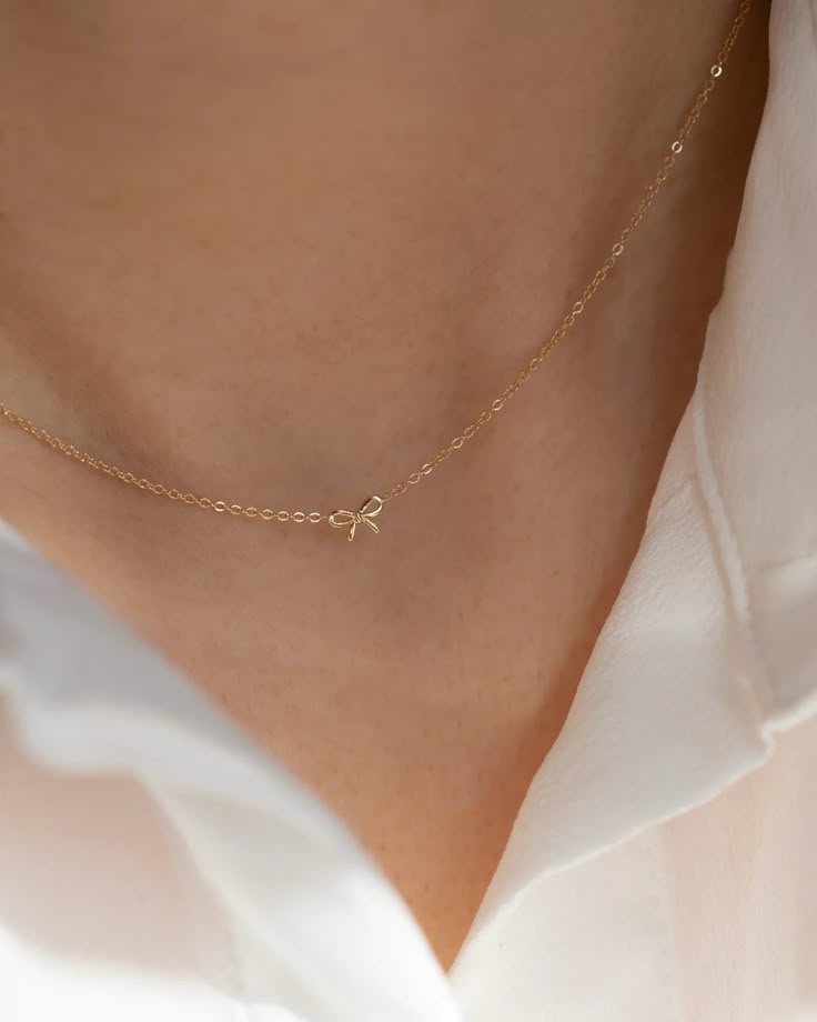 Luxury Bow Knot Pendant Chain – 925 Silver